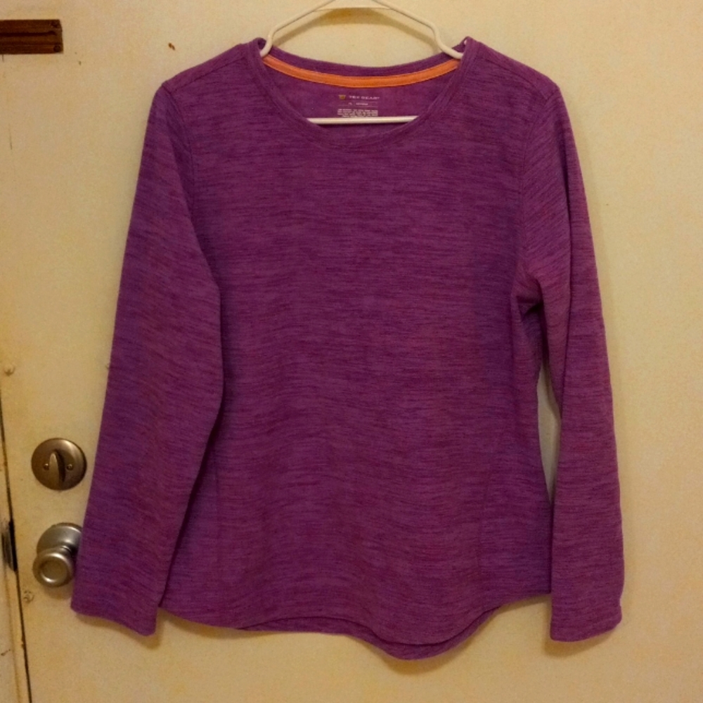 Purple active fleece sweatshirt